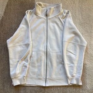 Lululemon Scuba Funnel Neck Full Zip – Ivory, L/XL | Lightly Used